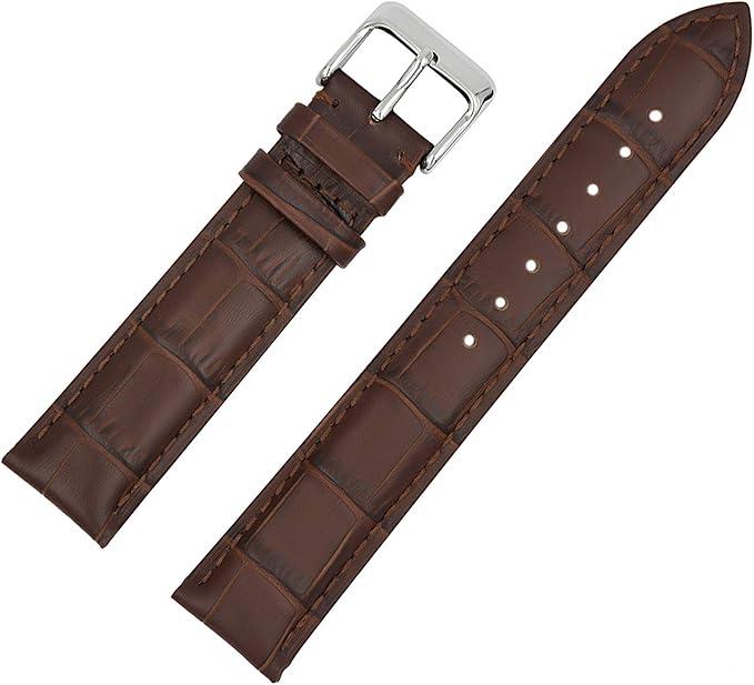 BRACELET INTERCHANGEABLE EN CUIR MARRON
