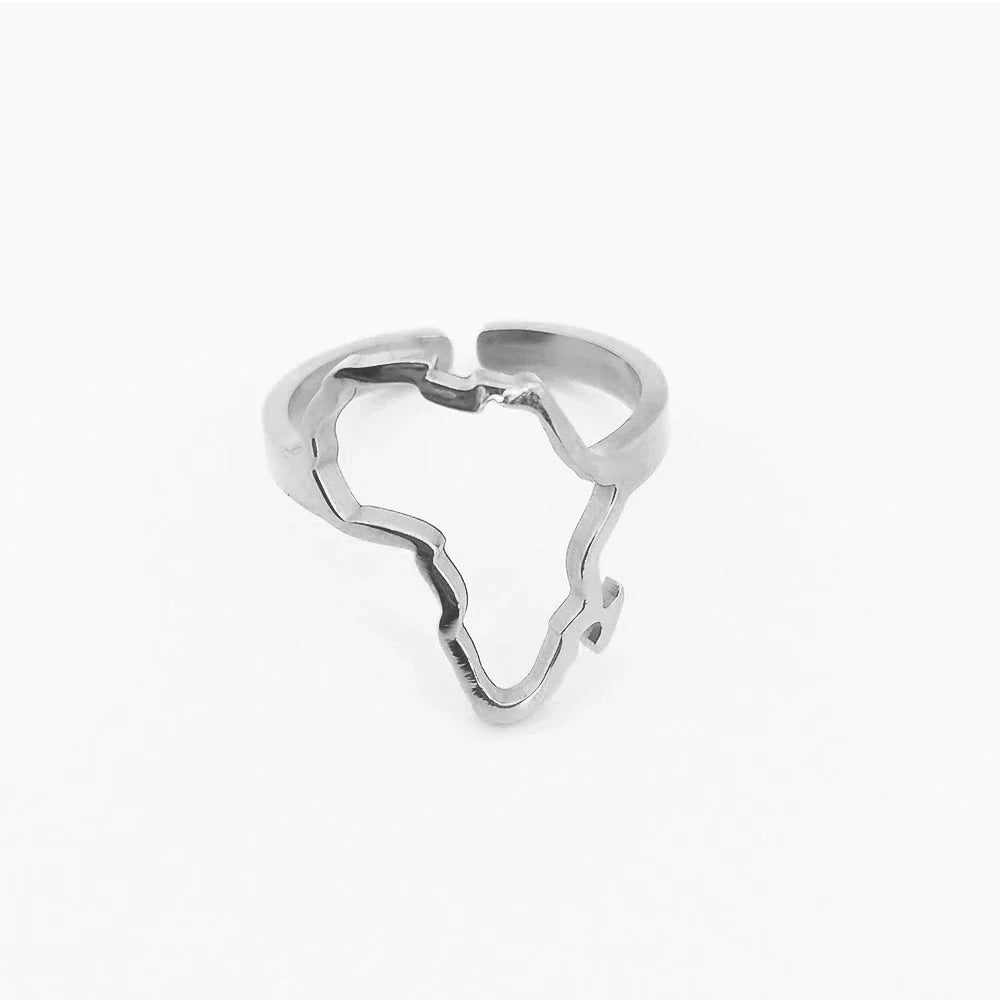 🎁 BAGUE CARTE AFRIQUE PLAQUÉ OR (100% off)